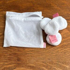 MakeUp Eraser - 5 Round Makeup Remover Puff Pads with Zipper  Pouch